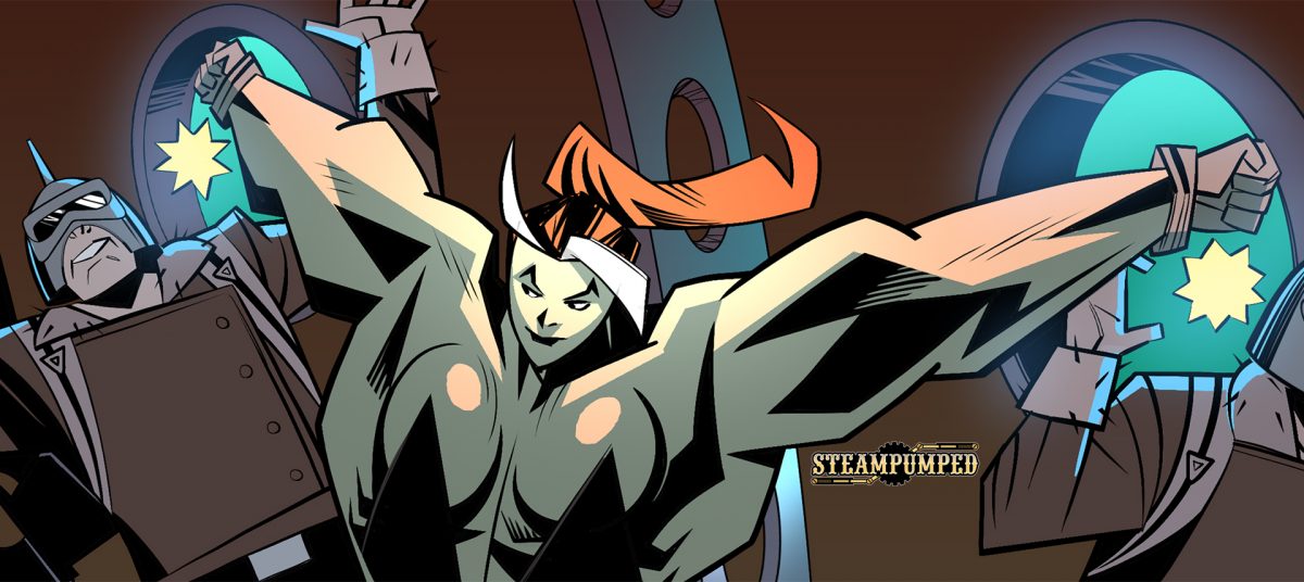 Muscle Meets Machine Muscle Meets Mechanical Monster โ Steampumped 4 โ Muscle Fan Comics