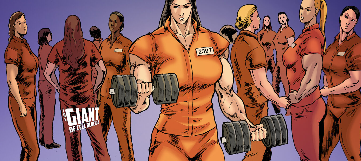 Cage Match – The Giant of Cell Block 4 – Muscle Fan Comics